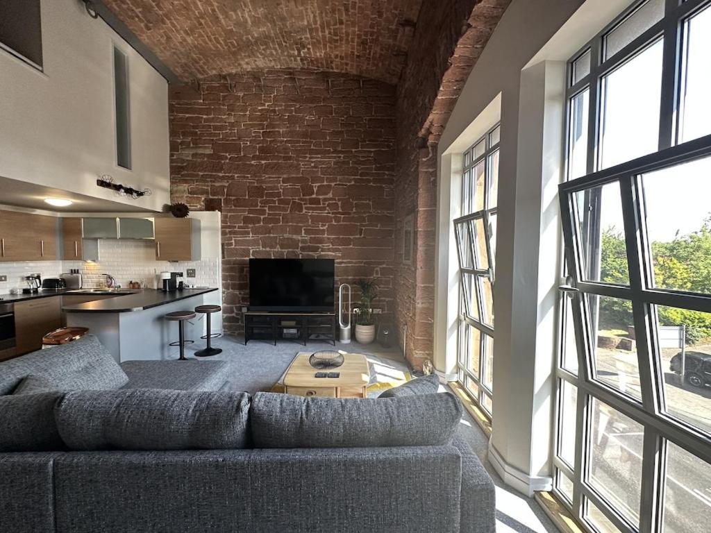 The Engine House At Dixons Chimney Near Carlisle Castle Unique Historic Apartment With 65 Inch Sky Glass And Private Parking Luaran gambar